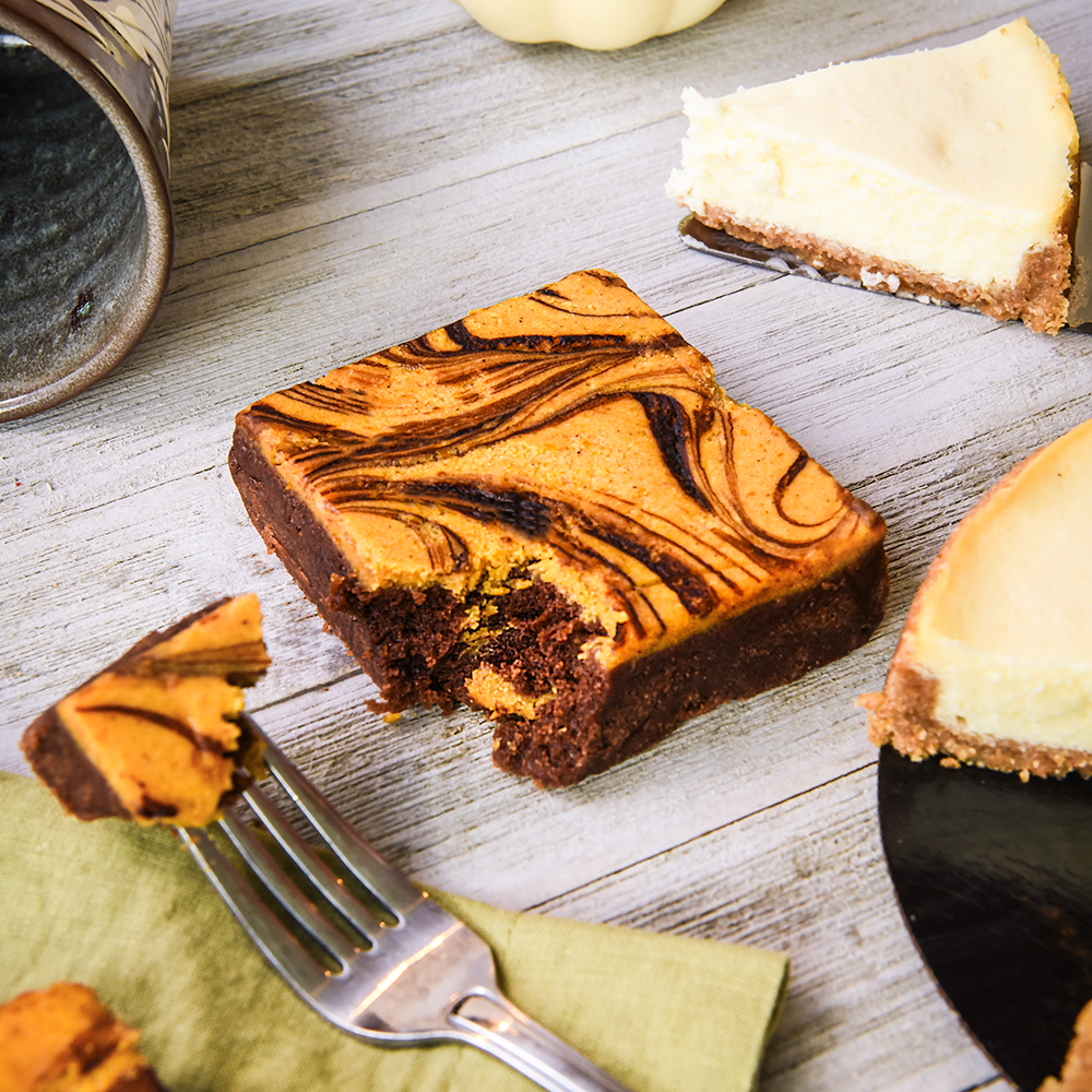 Pumpkin Cheesecake Brownie
